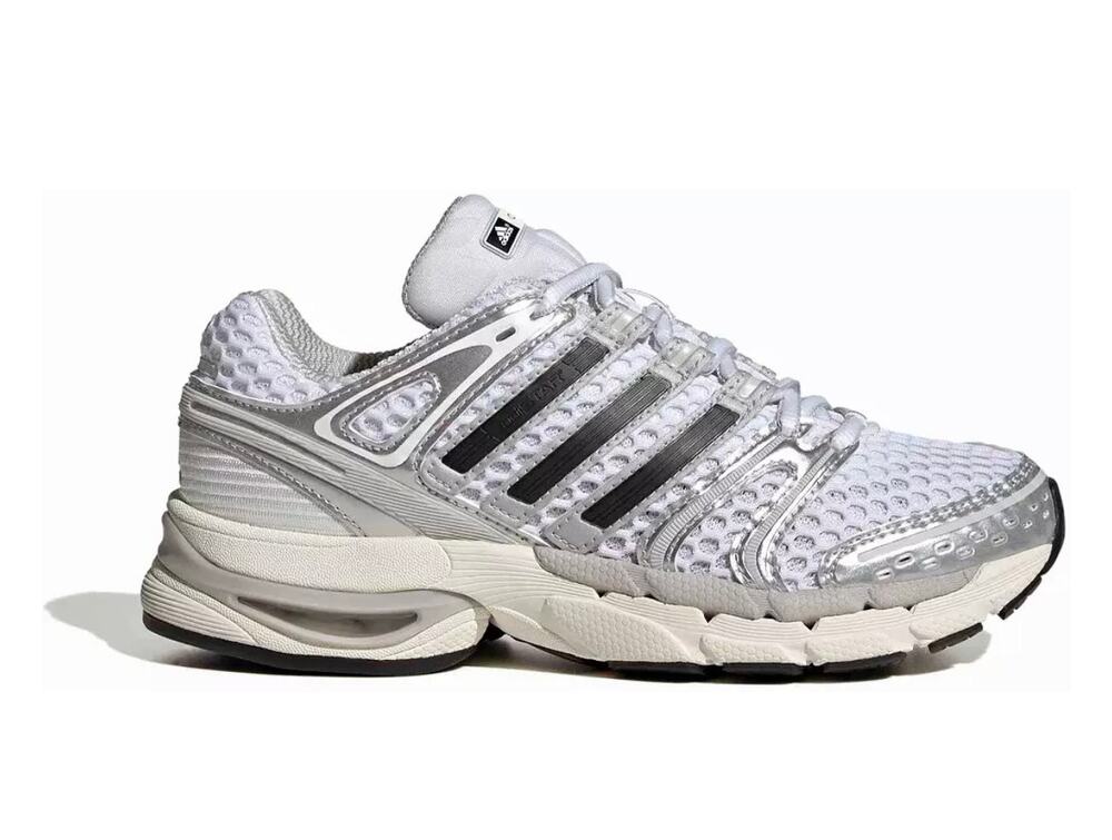 adidas Kids' AdiStar Control 5 Shoes black metallic silver grey KI8733 $110 ret
